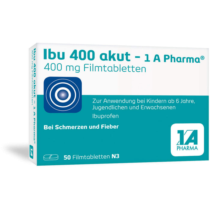 Ibu 400 akut - 1 A Pharma Filmtabletten, 50 St. Tabletten