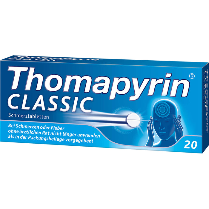 Thomapyrin classic Schmerztabletten Original von Sanofi-Aventis, 20 pcs. Tablets