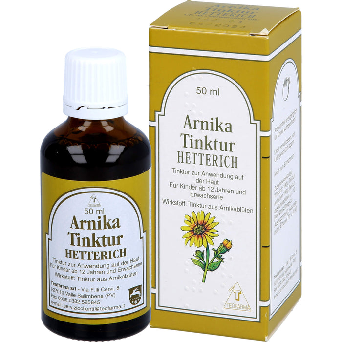 Arnikatinktur Hetterich, 50 ml Lösung