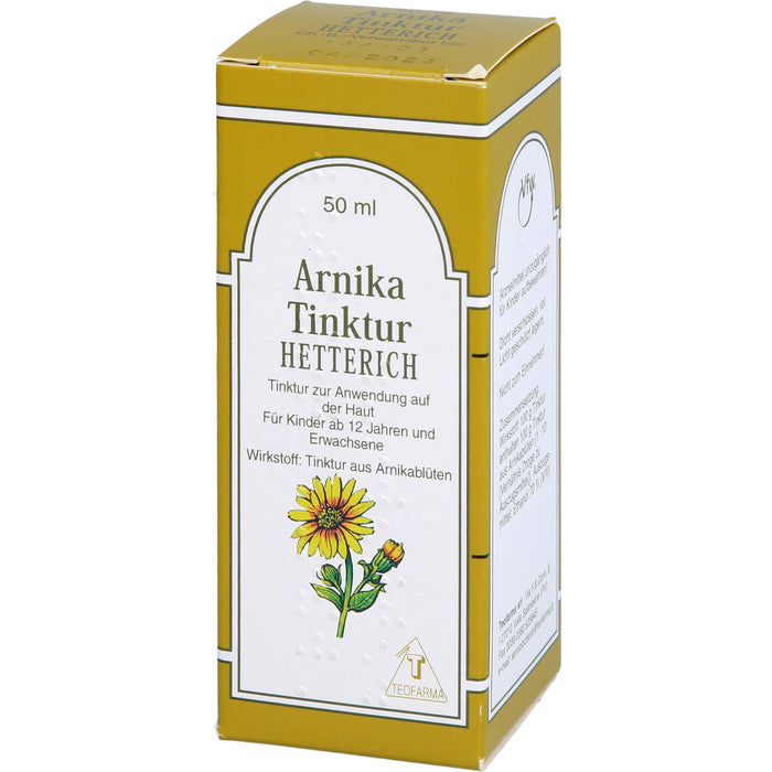 Arnikatinktur Hetterich, 50 ml Lösung