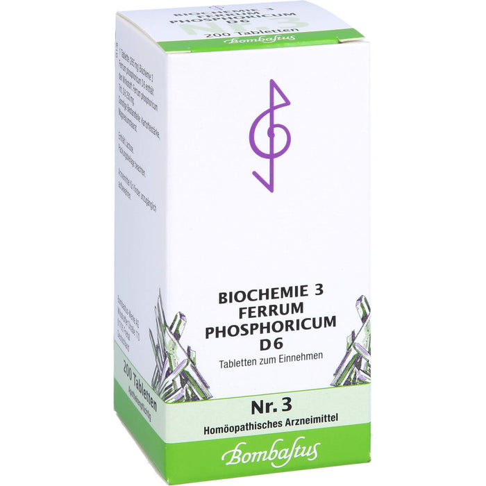 Biochemie 3 Ferrum phosphoricum Bombastus D6 Tbl., 200 St TAB