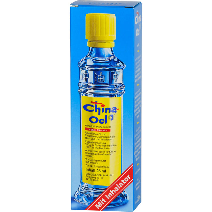 China-Oel mit Inhalator, 25 ml ätherisches Öl