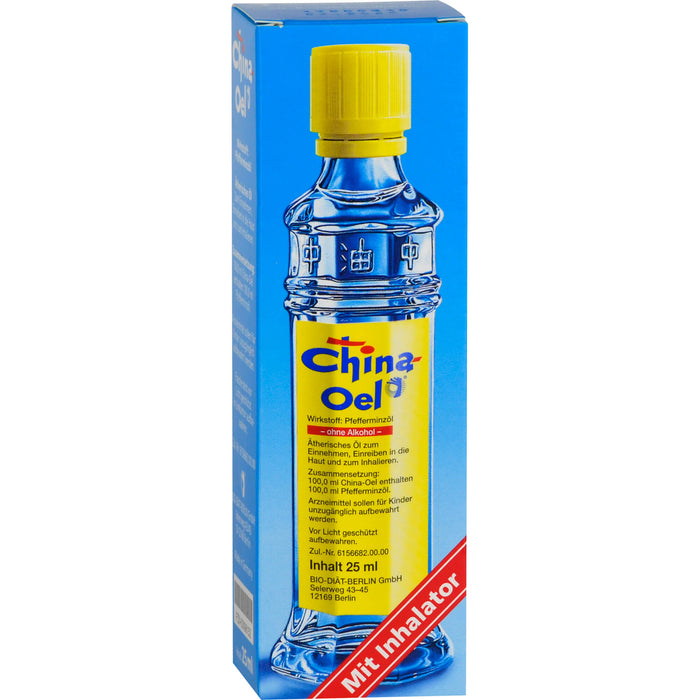 China-Oel mit Inhalator, 25 ml Huile éthérique