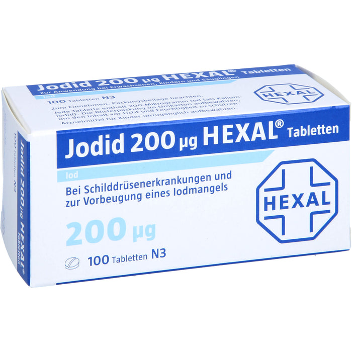 Jodid 200 µg HEXAL Tabletten, 100 pc Tablettes