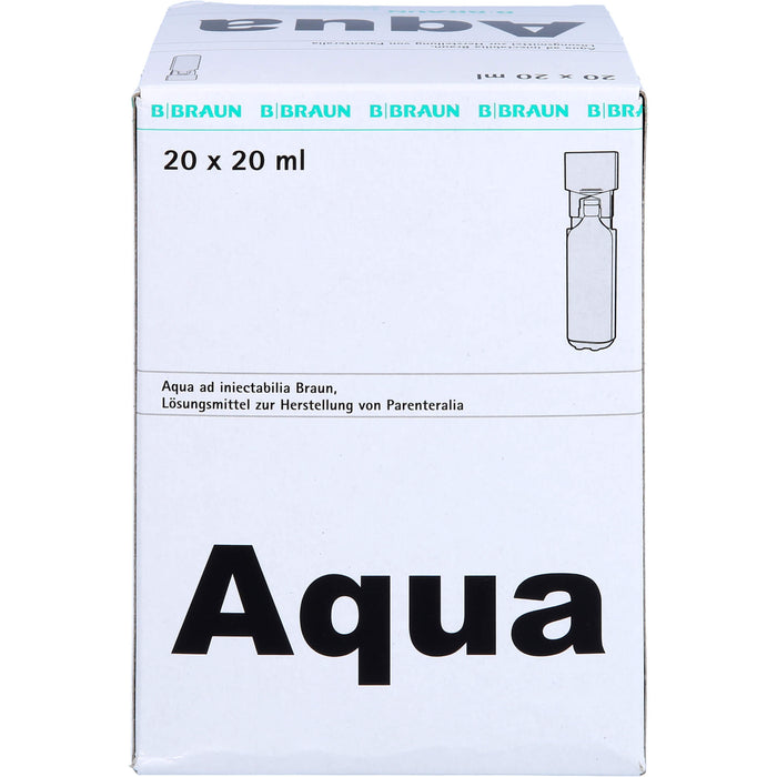 BRAUN Aqua ad injectabilia Ampullen, 20 pcs. Ampoules