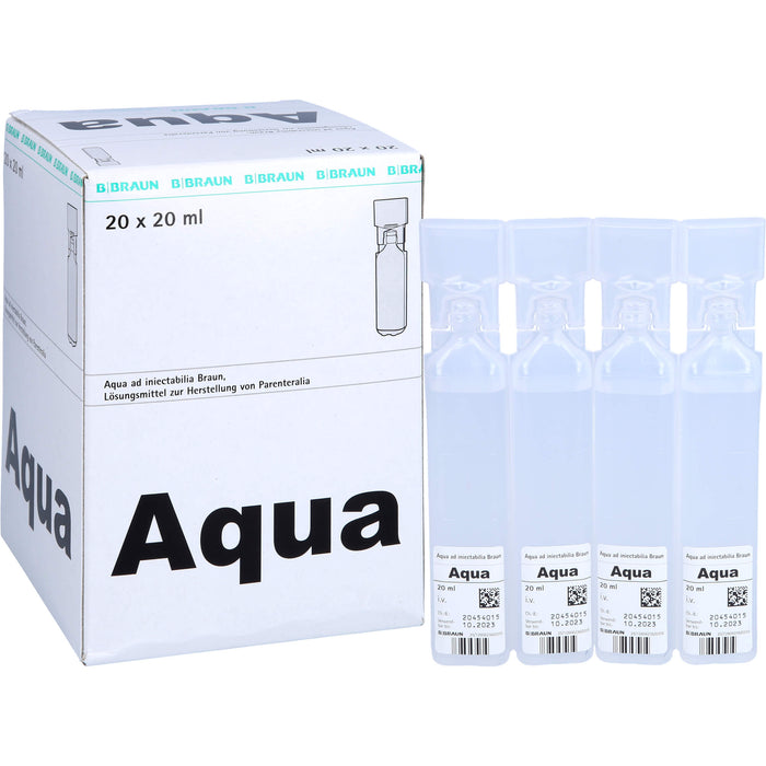 BRAUN Aqua ad injectabilia Ampullen, 20 pcs. Ampoules