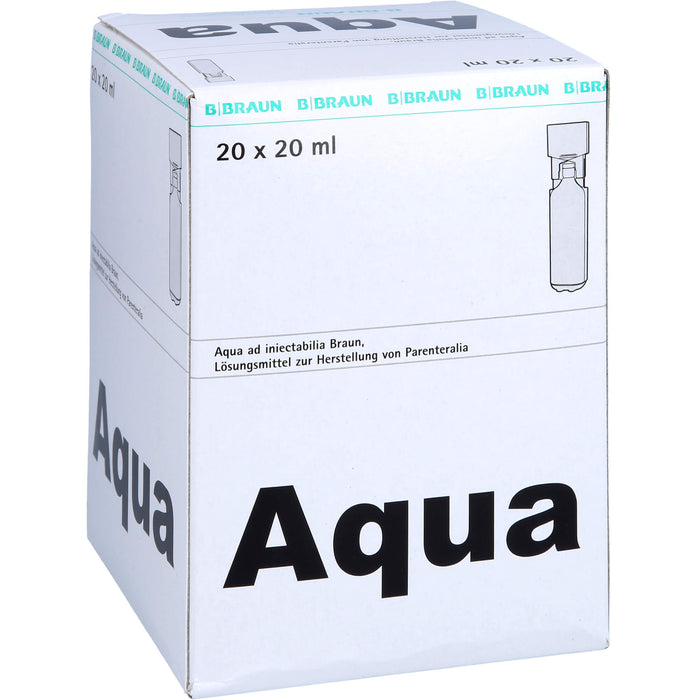 BRAUN Aqua ad injectabilia Ampullen, 20 pc Ampoules