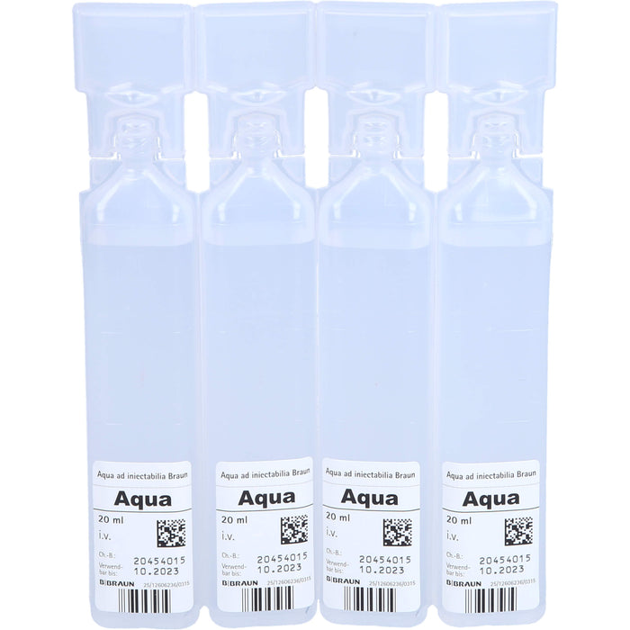 BRAUN Aqua ad injectabilia Ampullen, 20 pcs. Ampoules