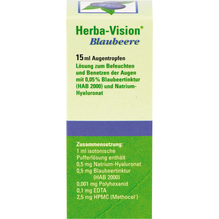 Herba-Vision Blaubeere Augentropfen, 15 ml Solution