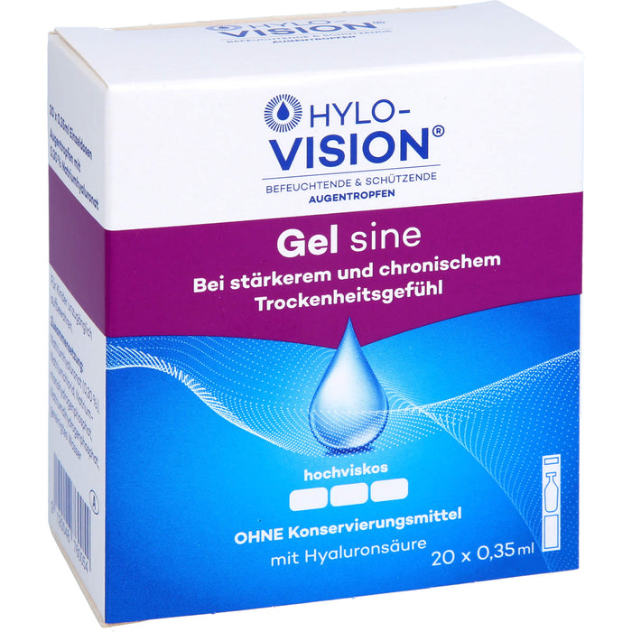 Hylo-Vision Gel sine Augentropfen, 20 St. Ampullen