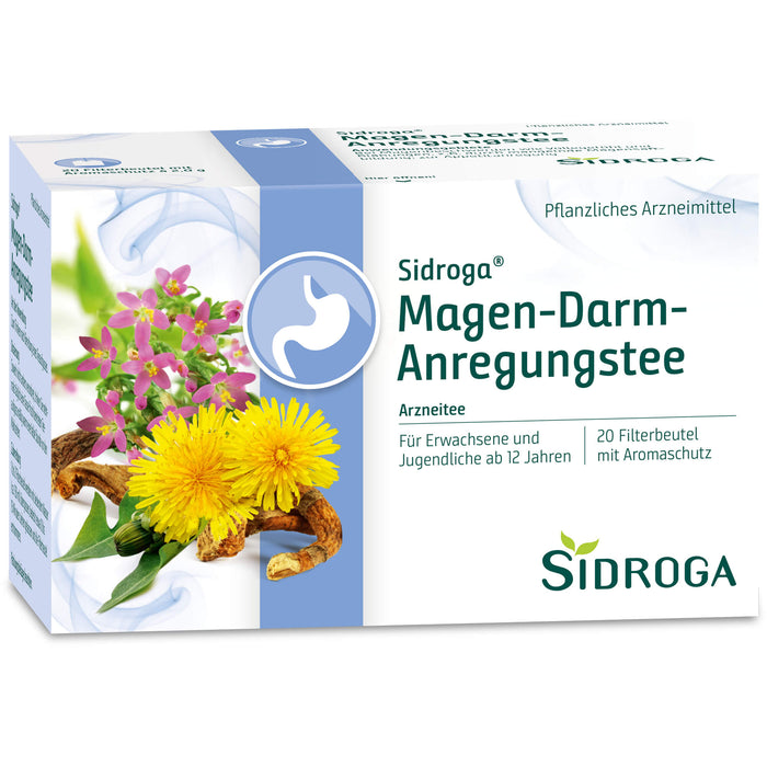 Sidroga Magen-Darm-Anregungstee Filterbeutel, 20 pc Sac filtrant