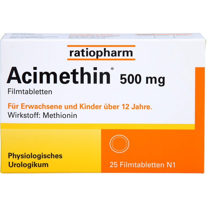 Acimethin 500 mg Filmtabletten physiologisches Urologikum, 25 pc Tablettes