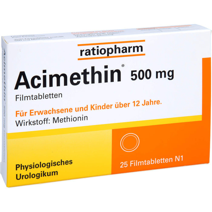 Acimethin 500 mg Filmtabletten physiologisches Urologikum, 25 pcs. Tablets