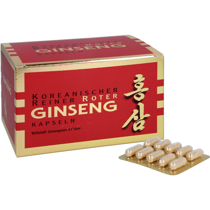 Koreanischer Reiner Roter Ginseng Wurzelpulv 300mg, 200 St KAP