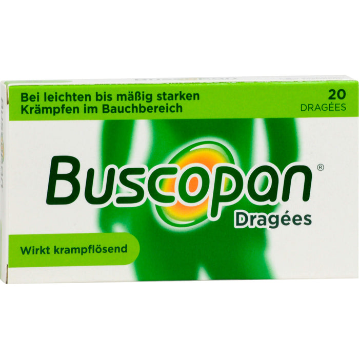 Buscopan Dragees bei Krämpfen des Magen-Darm-Traktes, 20 pcs. Tablets