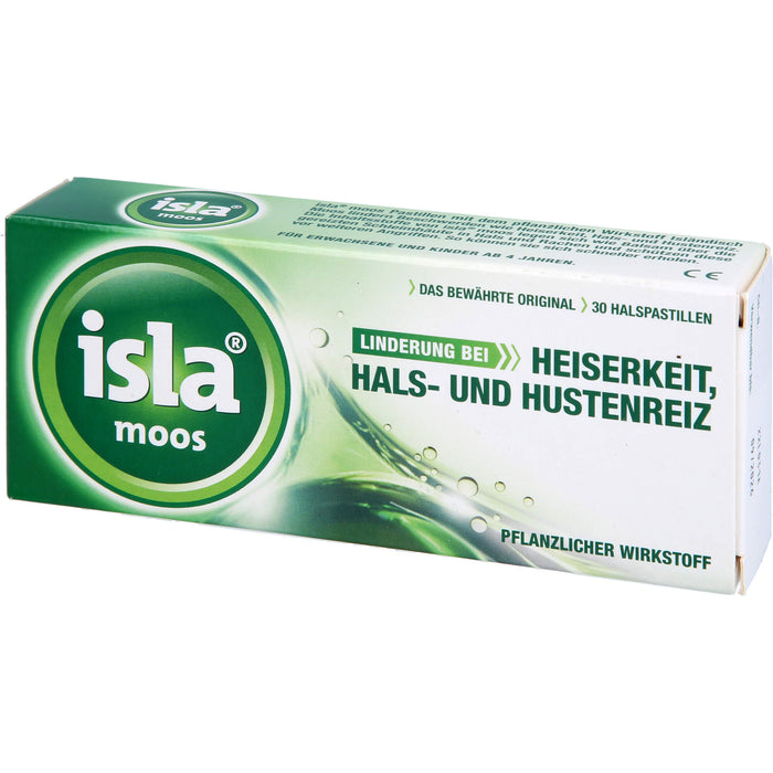 isla moos Halspastillen, 30 pcs. Pastilles