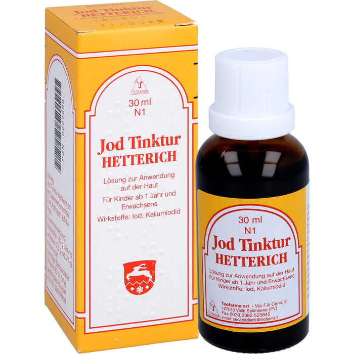 Jodtinktur Hetterich, 30 ml Lösung