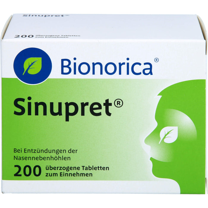 Sinupret Tabletten bei Entzündungen der Nasennebenhöhlen, 200 pc Tablettes