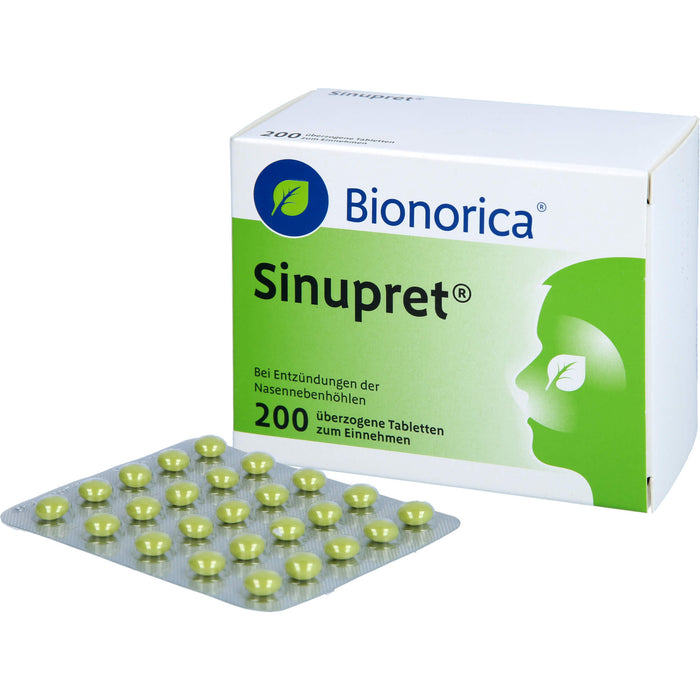 Sinupret Tabletten bei Entzündungen der Nasennebenhöhlen, 200 St. Tabletten