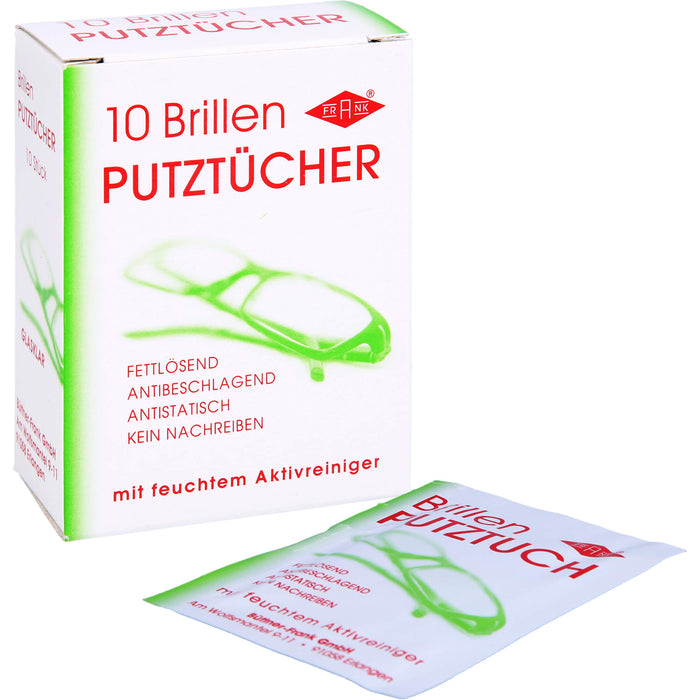 FRANK Brillen-Putztücher, 10 pc Tissus