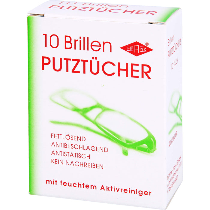 FRANK Brillen-Putztücher, 10 St. Tücher