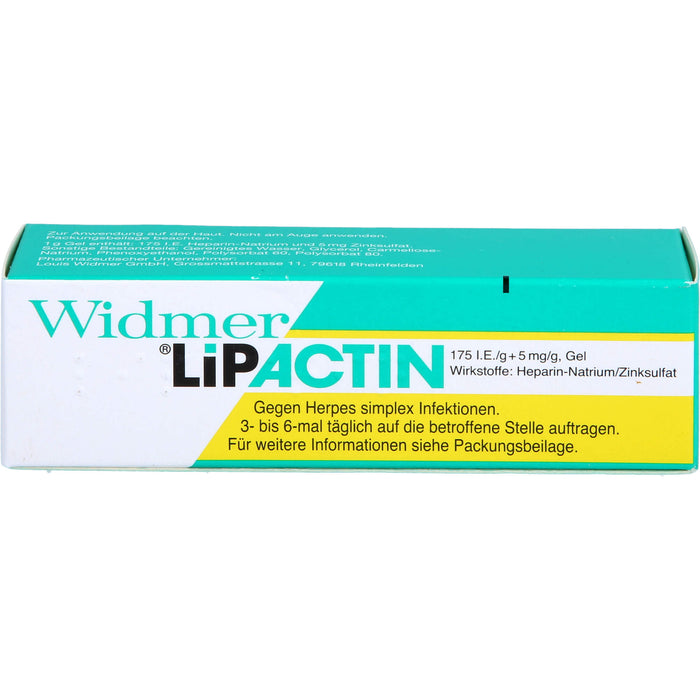 Louis Widmer Lipactin Gel, 3 g Gel