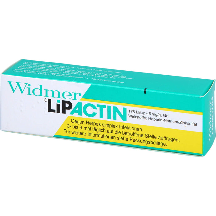 Louis Widmer Lipactin Gel, 3 g Gel