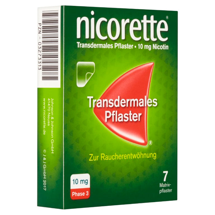 nicorette TX Pflaster 10 mg zur Raucherentwöhnung, 7 pc Pansement