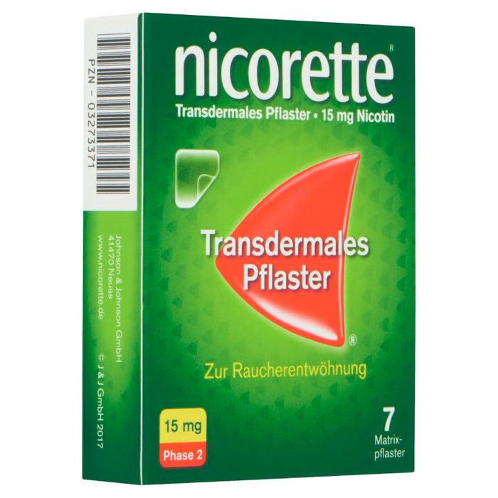 nicorette TX Pflaster 15 mg zur Raucherentwöhnung, 7 St. Pflaster