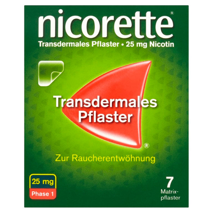 nicorette TX Pflaster 25 mg Nicotin zur Raucherentwöhnung, 7 pcs. Patch