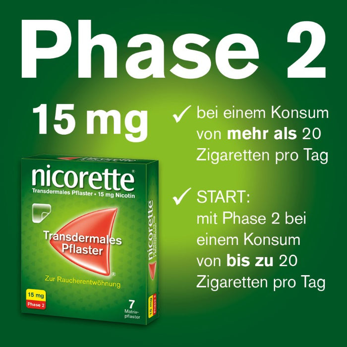 nicorette TX Pflaster 25 mg Nicotin zur Raucherentwöhnung, 7 pcs. Patch