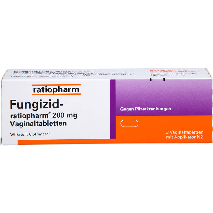 Fungizid-ratiopharm 200 mg Vaginaltabletten, 3 pcs. Tablets