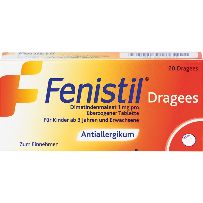 Fenistil Dragees bei Allergien, 20 pcs. Dragées