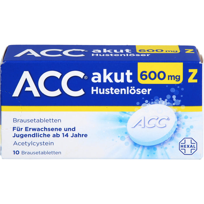 ACC akut 600 mg Z Hustenlöser Brausetabletten, 10 pc Tablettes