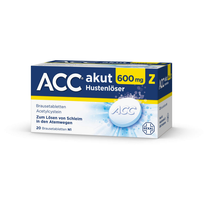 ACC akut 600 mg Z Hustenlöser Brausetabletten, 20 pc Tablettes