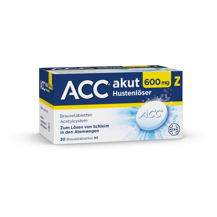 ACC akut 600 mg Z Hustenlöser Brausetabletten, 20 pc Tablettes