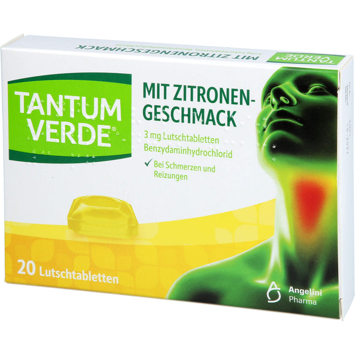 Tantum Verde Lutschtabletten mit Zitronengeschmack, 20 St. Tabletten