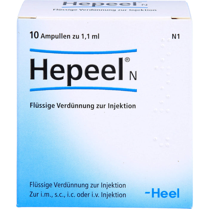 Hepeel N flüssige Verdünnung, 10 St. Ampullen