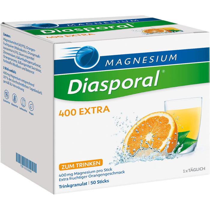 Magnesium-Diasporal 400 extra Trinkgranulat, 50 St. Beutel