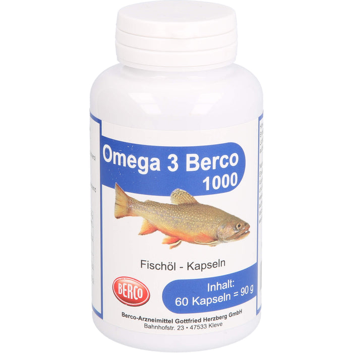 Omega 3 Berco 1000 mg Kapseln, 60 pc Capsules