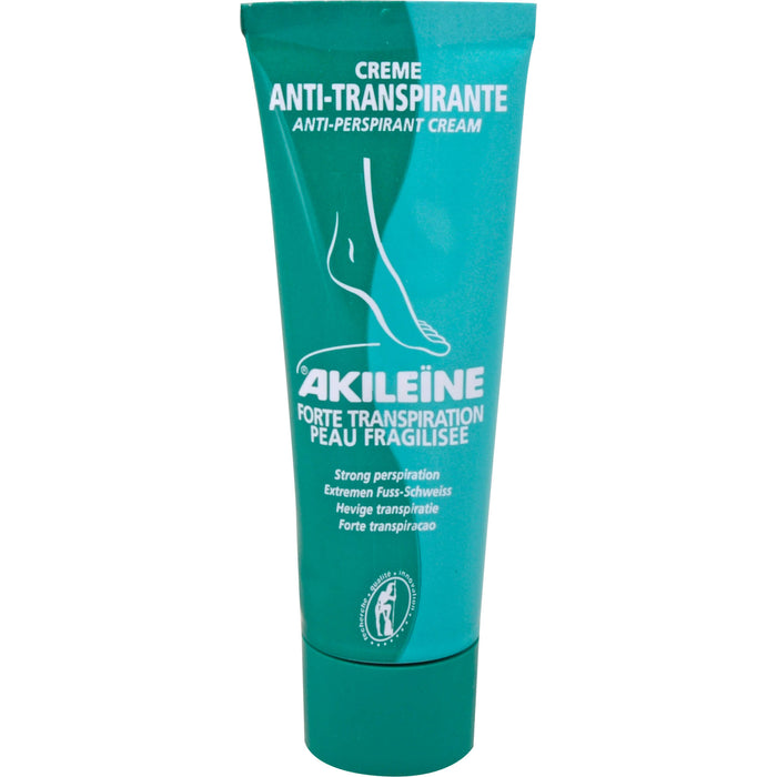 AKILEINE Antitranspirant Creme gegen starken Fußschweiß, 50 ml Cream