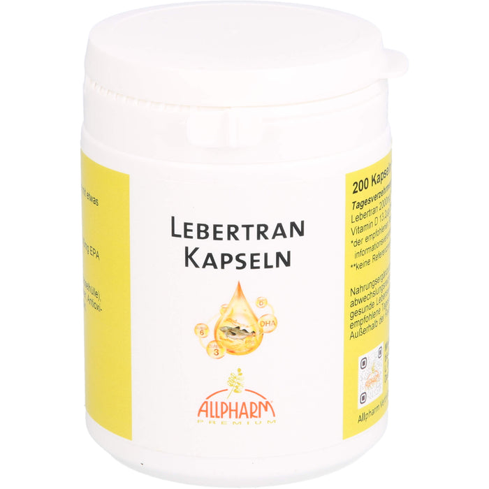 ALLPHARM Lebertran Kapseln, 200 pc Capsules