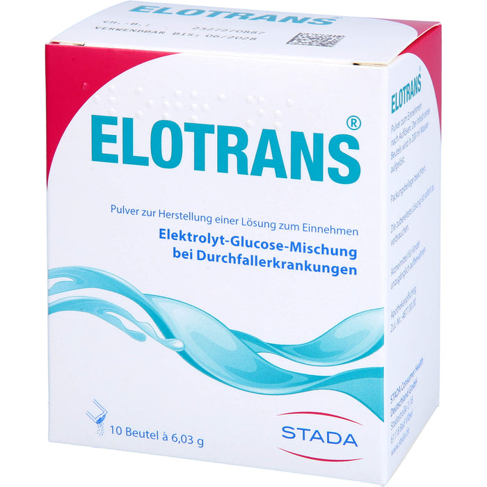 ELOTRANS Elektrolyt-Glucose-Mischung bei Durchfallerkrankungen, 10 pc Sachets