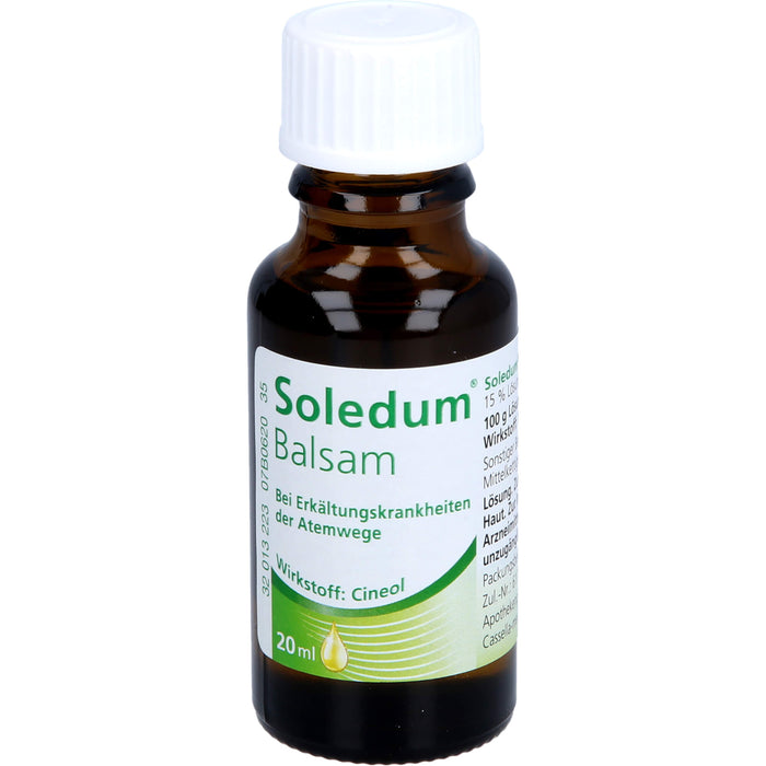 Soledum Balsam Tropfen bei Erkältungskrankheiten der oberen Luftwege, 20 ml Lösung