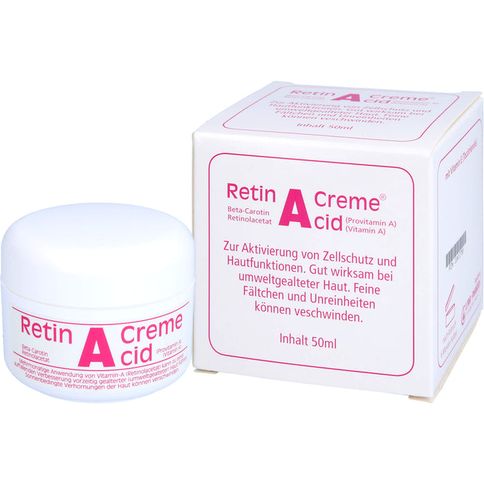 Retin A Cid Tiegel Creme gegen umweltbedingte Hautalterung, 50 ml Cream