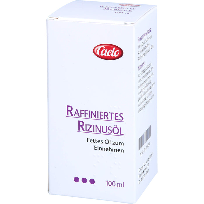 Caelo Raffiniertes Rizinussöl, 100 ml Öl