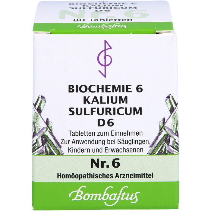 Biochemie 6 Kalium sulfuricum Bombastus D6 Tbl., 80 St TAB