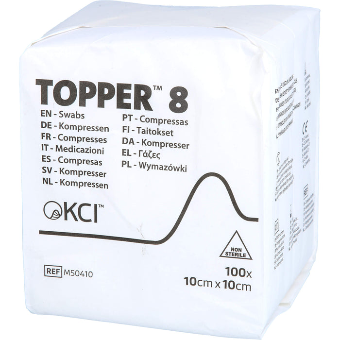 TOPPER 8 Kompressen unsteril 10 x 10 cm, 100 pc Compresses