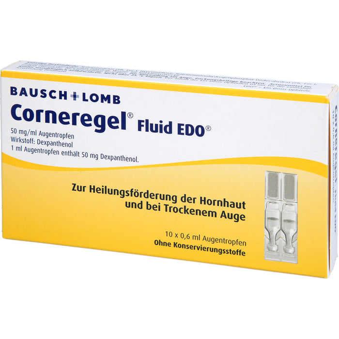 Corneregel Fluid EDO 50 mg/ml Augentropfen, 10 St. Einzeldosispipetten