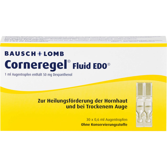 Corneregel Fluid EDO Augentropfen, 30 pcs. Single-dose pipettes